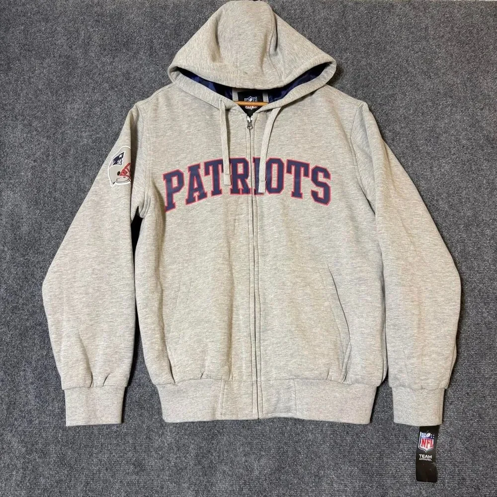 New With Tag New England Patriots Zip Up Blanket Lined Size Medium NFL Football